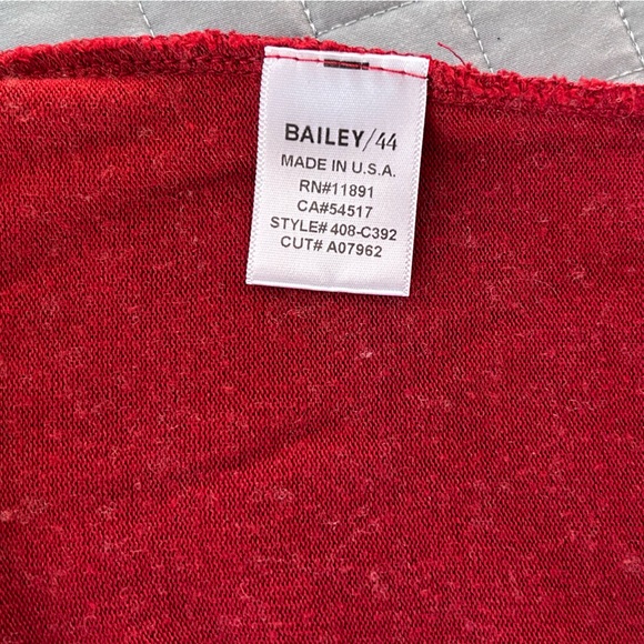 Bailey 44 Off-the-shoulder soft, red sweater with bell sleeves - Picture 5 of 7